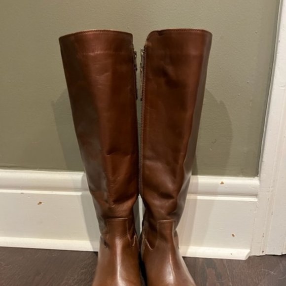 JOHNSTON & MURPHY TALL LEATHER BOOTS SIZE 9 - Picture 2 of 8